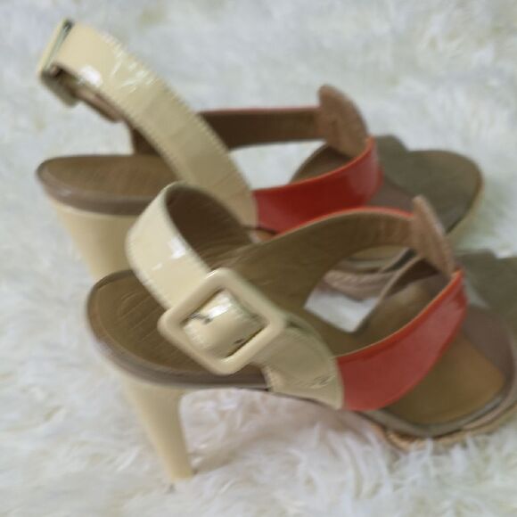 Anya Hindmarch Beige and Orange Heels - Picture 3 of 8